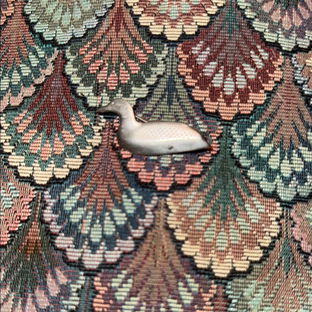 Vintage 1985 Signed Ken Kantro Lovell Designs Duck Bird Pewter Brooch Pin